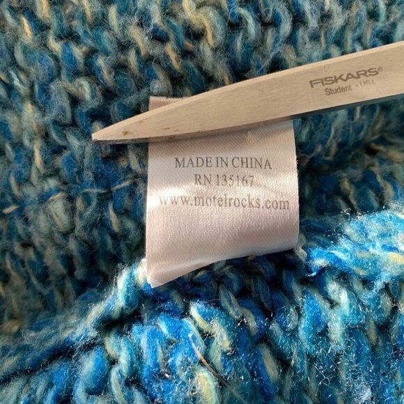 Motel Rocks Womens Cardigan Sweater Shawl Collar Front Pockets - Picture 5 of 9